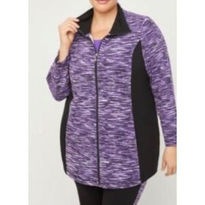 Women's Purple and Black Jacket